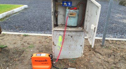 Détection d'un réseau gaz pour une régie avant travaux sur réseau eau potable